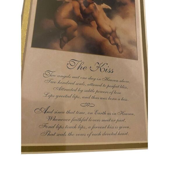 The Kiss Angel Portrait 10 x 8 in Home Decor Decorations - Picture 5 of 8